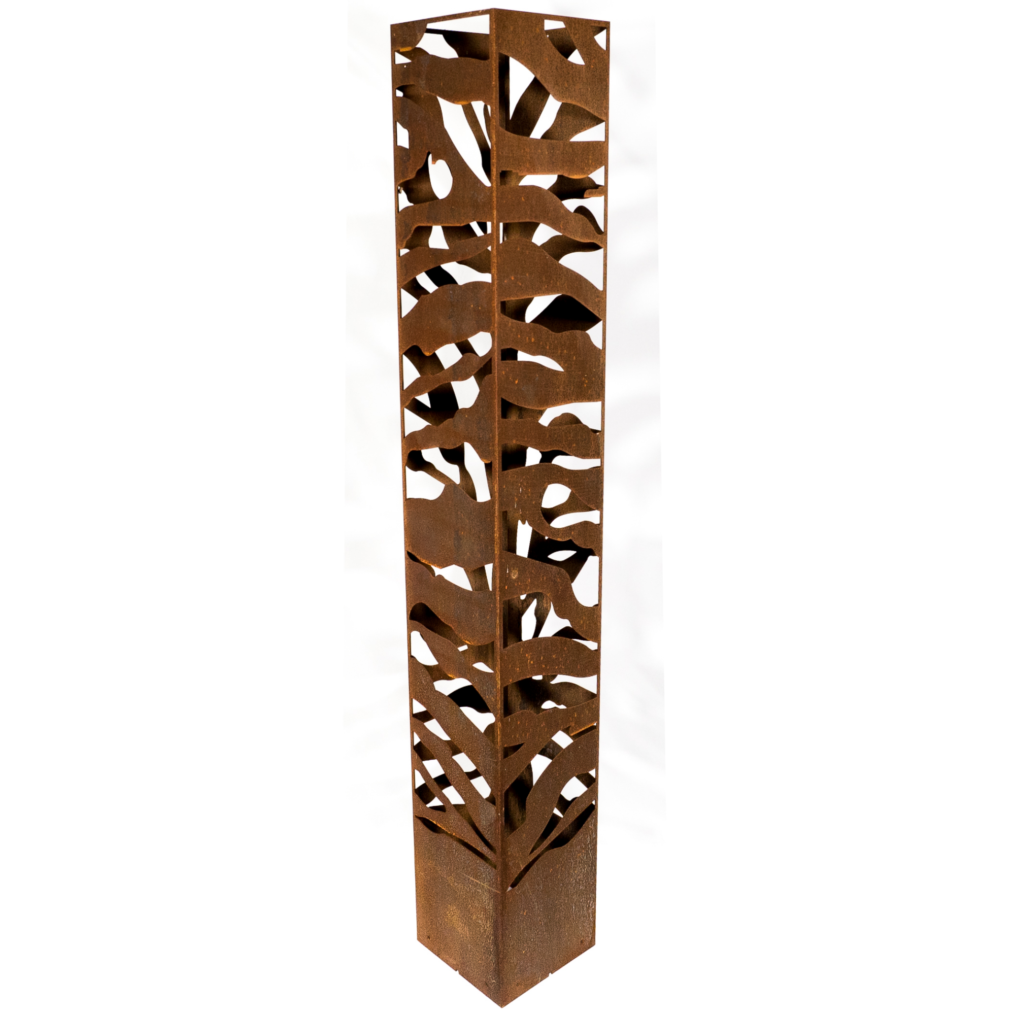 LED Light Towers 1800mm high x 265mm wide | Zebra | Cor-Ten Steel (Rusted)