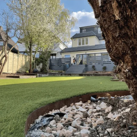 Corten flexible steel lawn edge