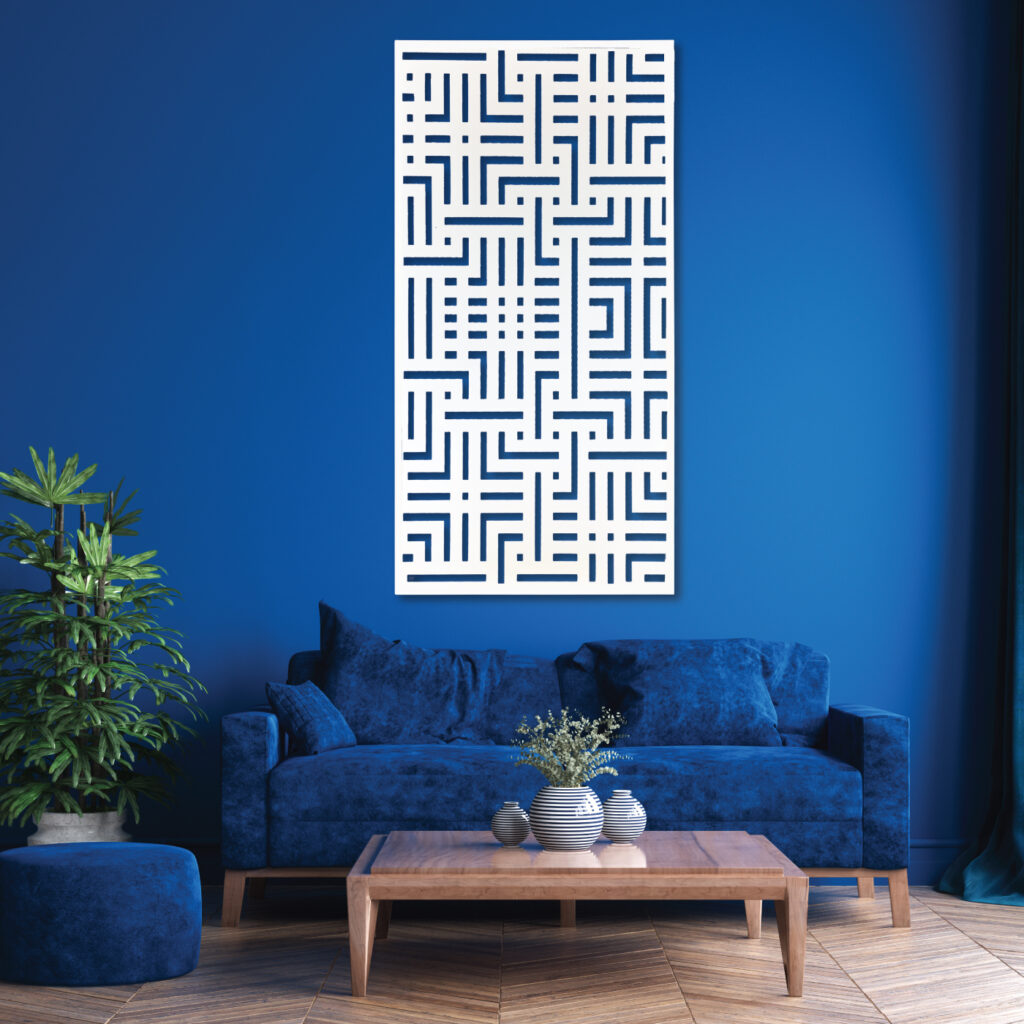 LABYRINTH GARDEN SCREEN WHITE COMPOSITE 900 X 1800MM 3FT X 6FT labyrinth-garden-screen-white-composite-900-x-1800mm-3ft-x-6ft