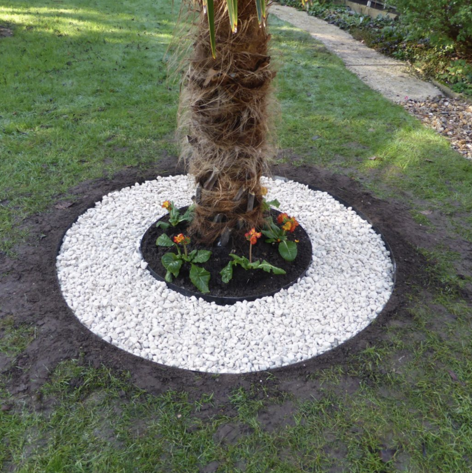 Stone Look Tree Rings Garden Tree Rings | 600mm | 900mm | 1200mm | Galvanised, Black, Brown ...