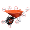 Belle Warrior 100l Wheelbarrow - Image 3