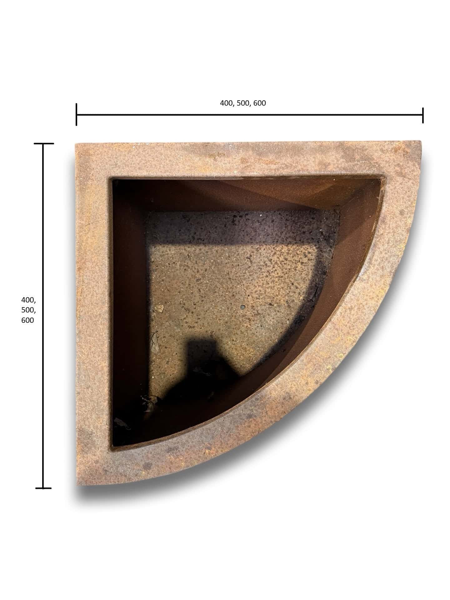 Chelsea - Corten Steel Wedge Shape Planter - Multiple Sizes - Image 4