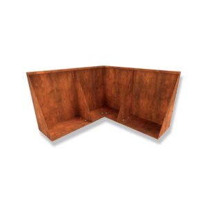Brampton Modular Inside Corner Planter - Mild Steel or Corten - Multiple Sizes