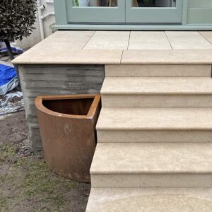 Chelsea - Corten Steel Wedge Shape Planter - Multiple Sizes