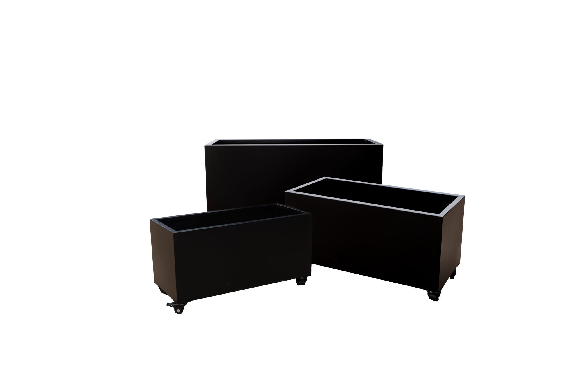 Black Rectangle Garden Planter | 3 Sizes - Image 7