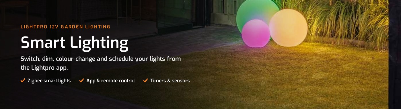 Lightpro Smart Lighting – Zigbee lights controlled from the Lightpro app