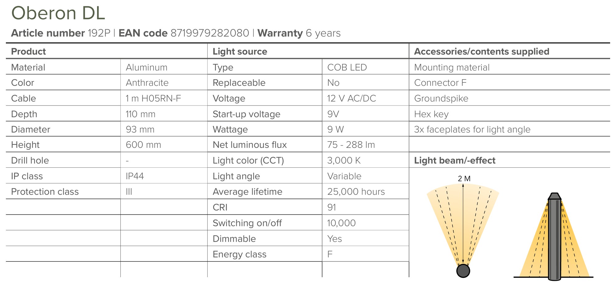 Downlight Garden Bollard – Lightpro Oberon DL - Image 6